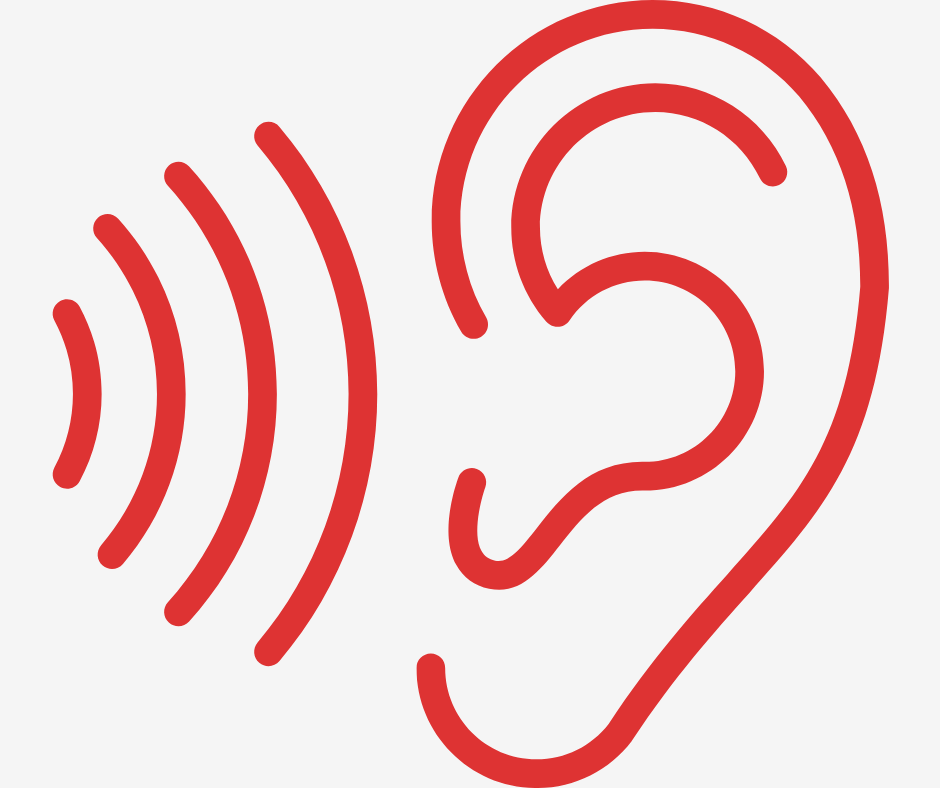 Hearing screening test icon