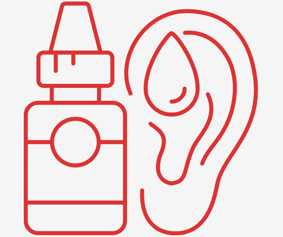 Ear infection treatment icon