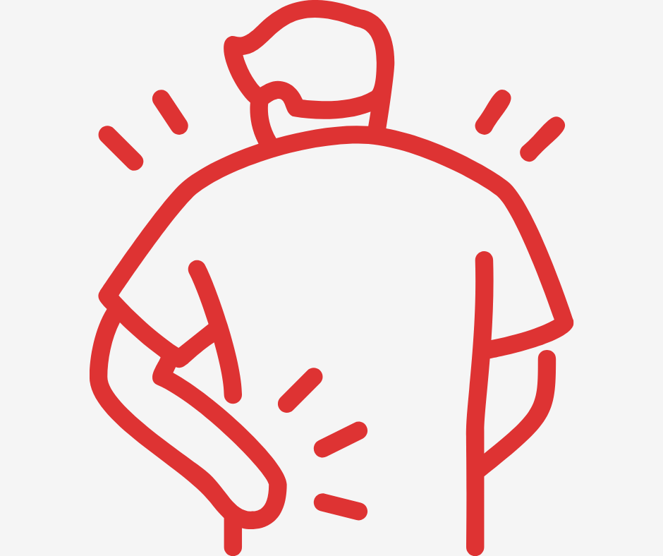 back and joint pain icon