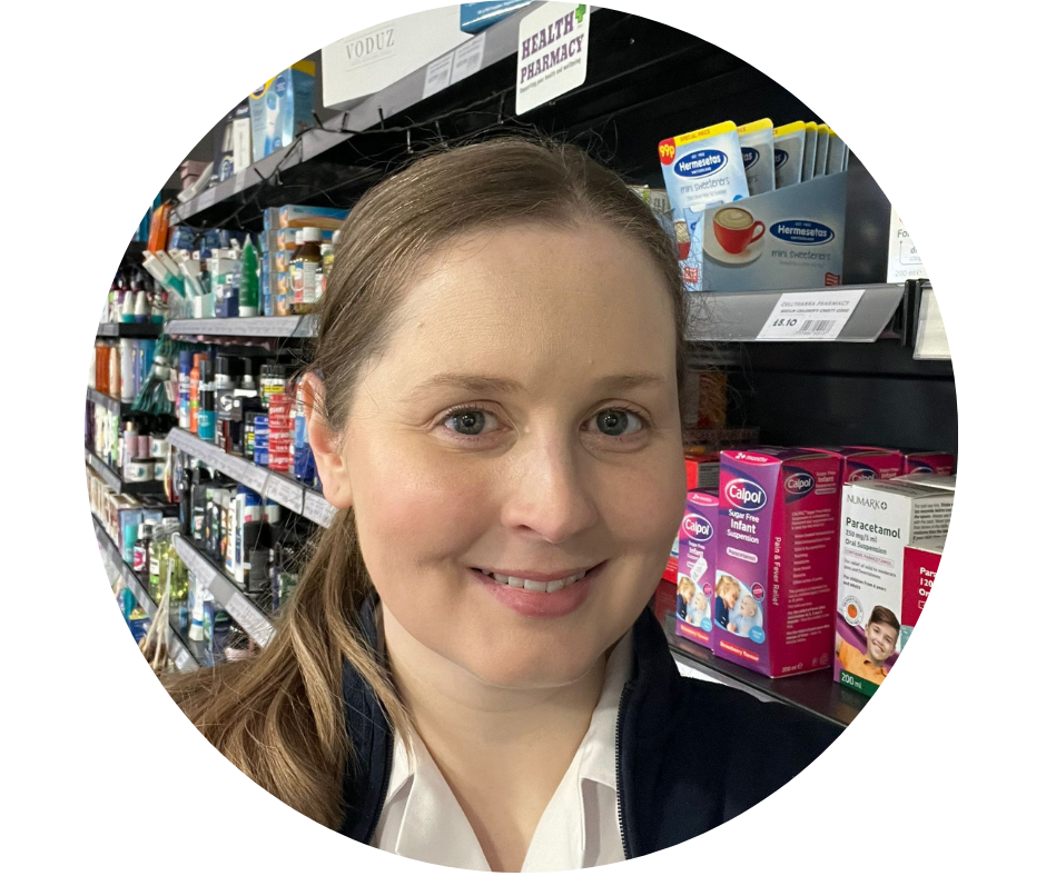 Emer, pharmacist from the Cullyhanna Pharmacy